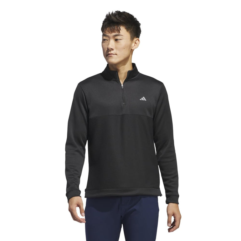 Adidas Men's Ultimate365 Textured 1/4 Zip Pullover 2024 - Black