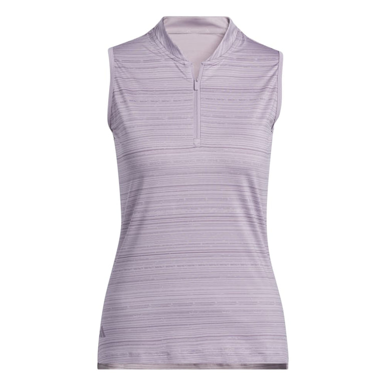 Adidas Women's Ultimate365 Sleeveless Polo 2023 - Preloved Fig