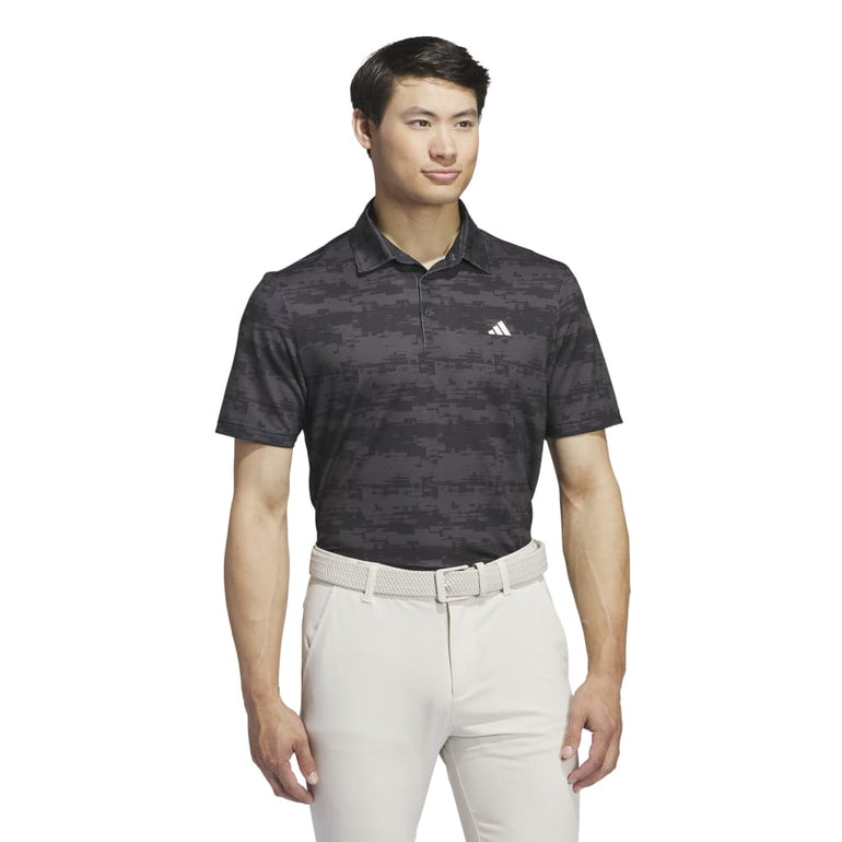 Adidas Men's Ultimate365 Heat.Rdy Stripe Polo 24 - Carbon/Black