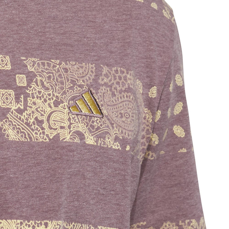 Adidas Men's Go-To Printed Polo 24 - Shadow Fig