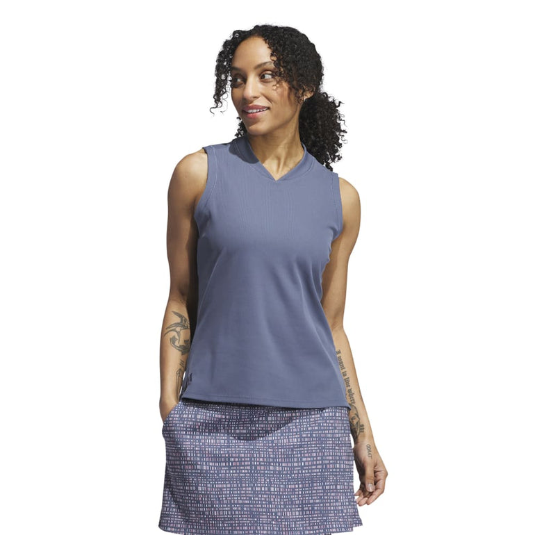 Adidas Women's Ultimate365 Sleeveless Polo 24 - Preloved Ink
