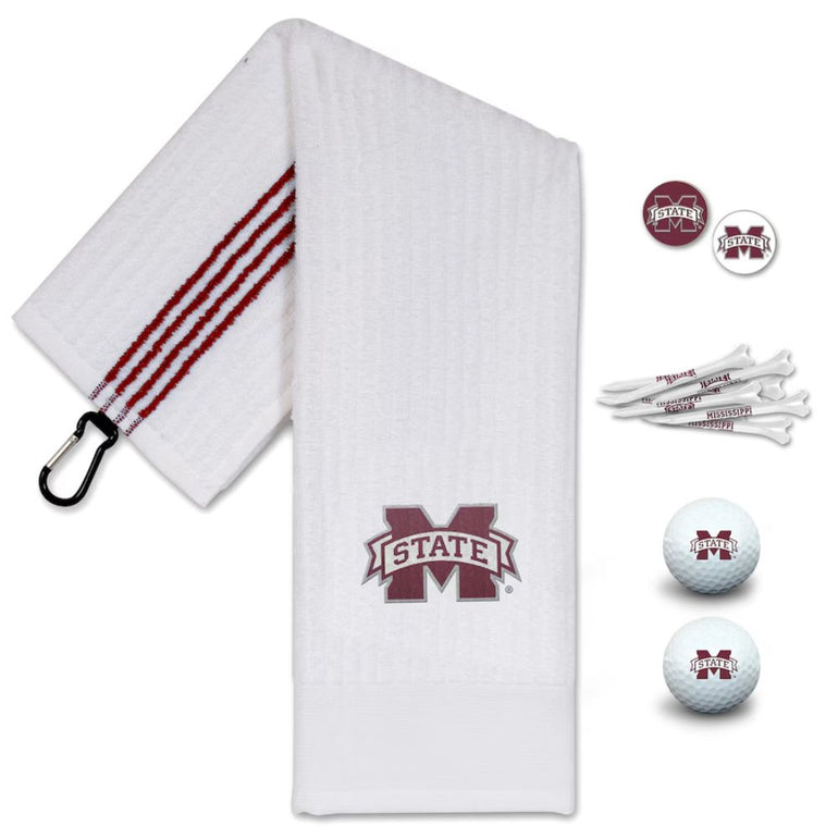 NCAA Team Effort Mississippi State Bulldogs Golf Gift Set