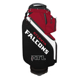 Atlanta Falcons golf bag with red and black design on a white background