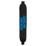 Black and white shoulder bag with 'Carolina Panthers' text on a white background