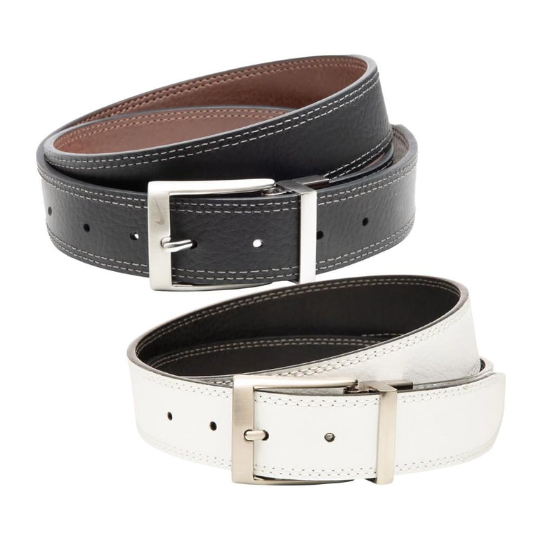 Nike Men's Double Row Stitch Reversible Belt