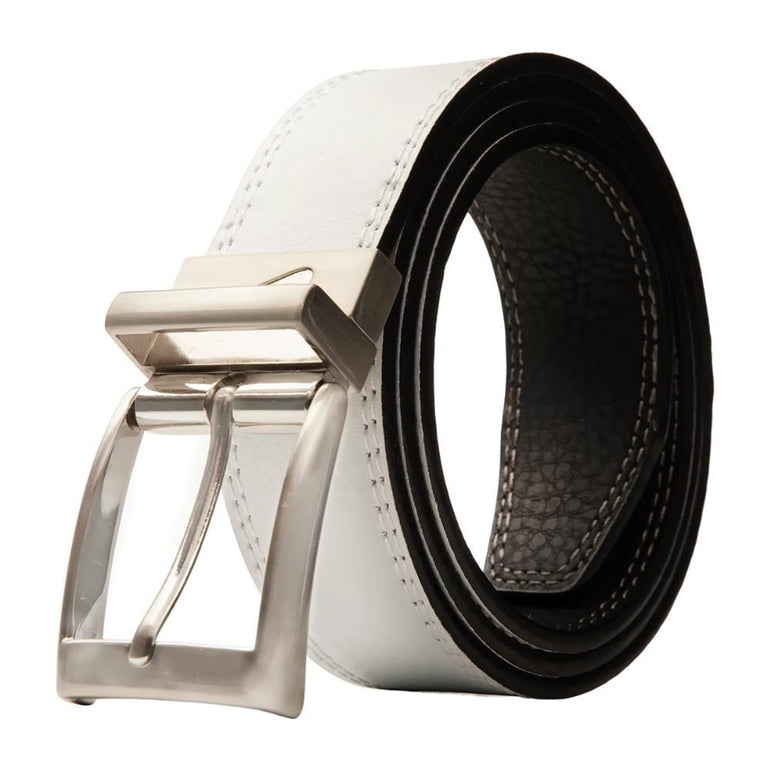 Nike Men's Double Row Stitch Reversible Belt