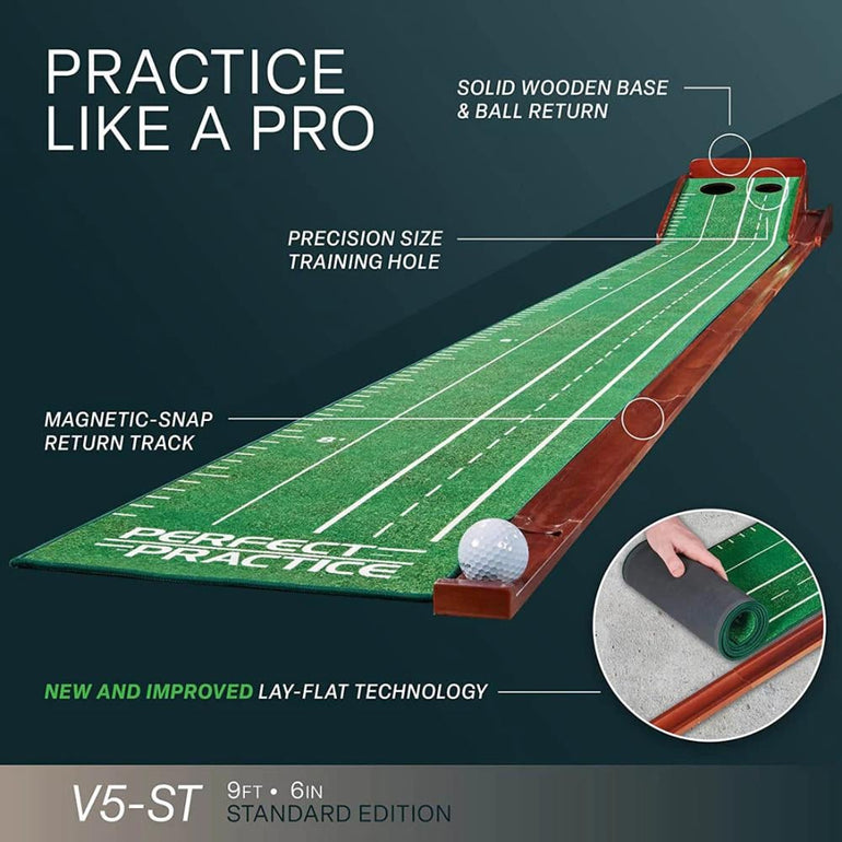 Perfect Practice V5 Putting Mat - Standard