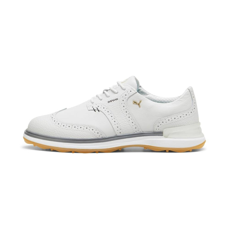 Puma Men's Avant Wingtip Spikeless Golf Shoe 24 - Feather Gray/Slate Gray