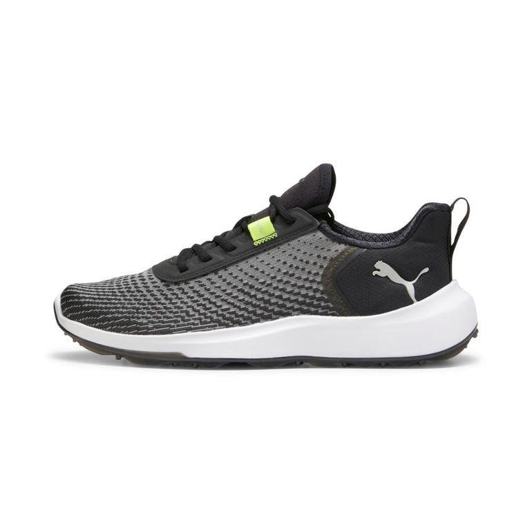 Puma Men's Fusion Crush Sport Spikeless Golf Shoe 24 - Black/Electric Lime
