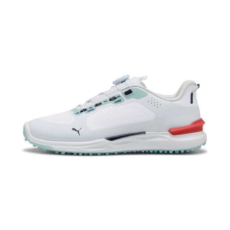 Puma Men's Ignite Elevate X DISC Golf Shoe 25 - Puma White/Modern Mint