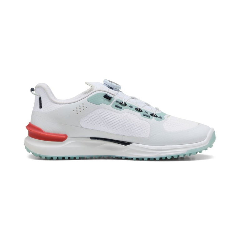 Puma Men's Ignite Elevate X DISC Golf Shoe 25 - Puma White/Modern Mint