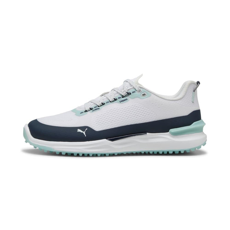 Puma Men's Ignite Elevate X Golf Shoe 25 - Puma White/Deep Navy/Mint