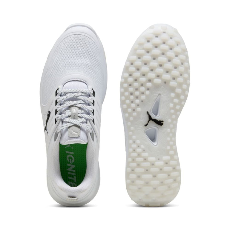 Puma Men's Ignite Elevate X Golf Shoe 25 - Puma White/Puma Black/Silver