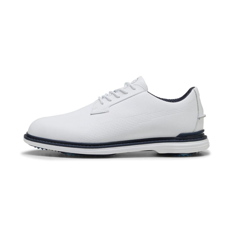 Puma Men's Royale Golf Shoe 25 - White/Deep Navy/Light Blue