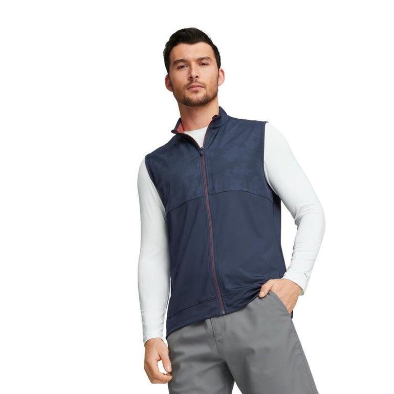 Puma Men's Volition Camo Cover Full Zip Vest 24