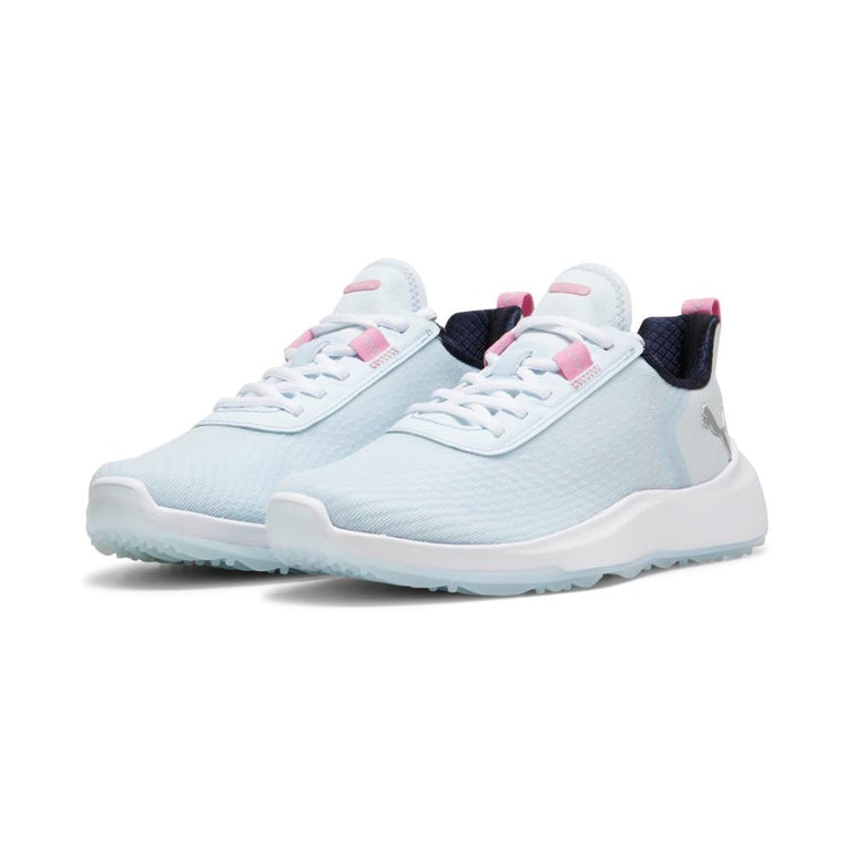 Puma Women's Fusion Crush Sport Spikeless Golf Shoe 24 - Icy Blue/Pink Icing