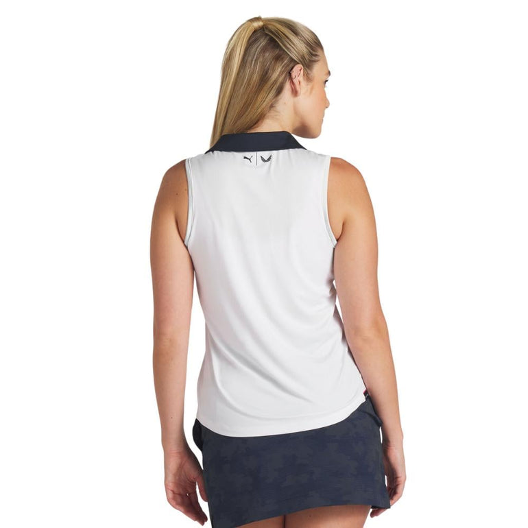 Puma Women's X Volition Coast Piped Sleeveless Polo 24