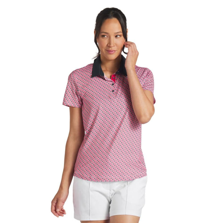 Puma Women's X Volition Multi Flag Short Sleeve Polo 24