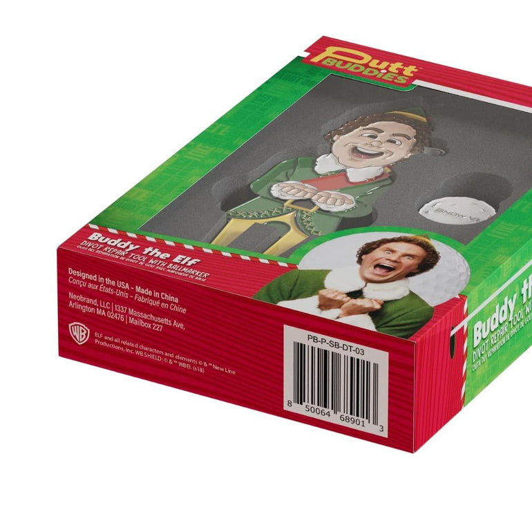 Putt Buddies Buddy the Elf divot tool w/ SnowV1 Ball Marker