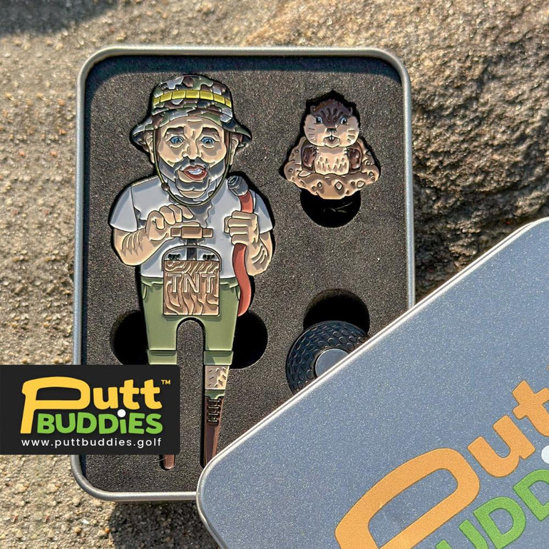Putt Buddies Greenskeeper Divot Tool w/ Gopher Ball Marker