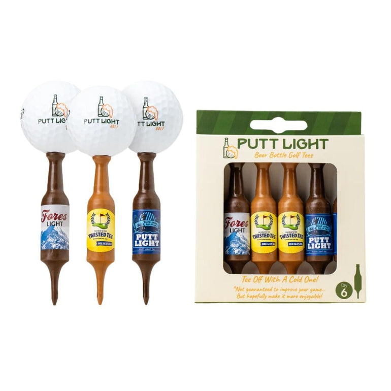 Putt Light Beer Bottle Golf Tee (Variety Pack #1)