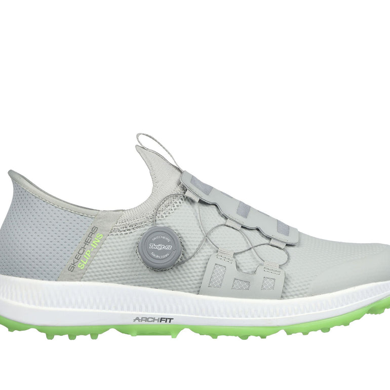 Skechers Men's Slip-ins: GO GOLF Elite 5 Golf Shoe - Gray/Lime