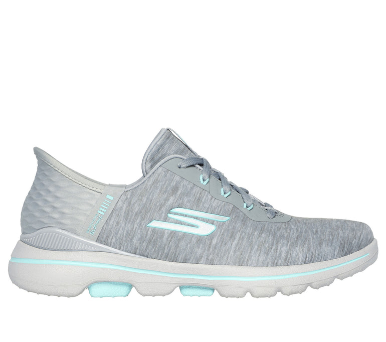 Skechers Women's Slip-ins: GO GOLF WALK 5 Golf Shoe - Gray/Aqua
