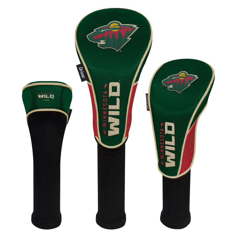 NHL Team Effort Minnesota Wild Set of 3 Headcovers