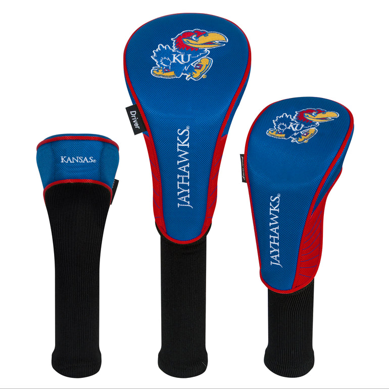 NCAA Team Effort Kansas Jayhawks Set of 3 Headcovers