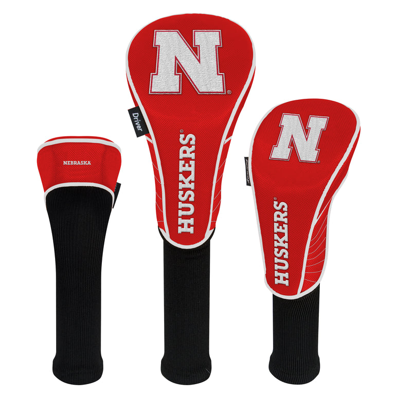 NCAA Team Effort Nebraska Cornhuskers Set of 3 Headcovers
