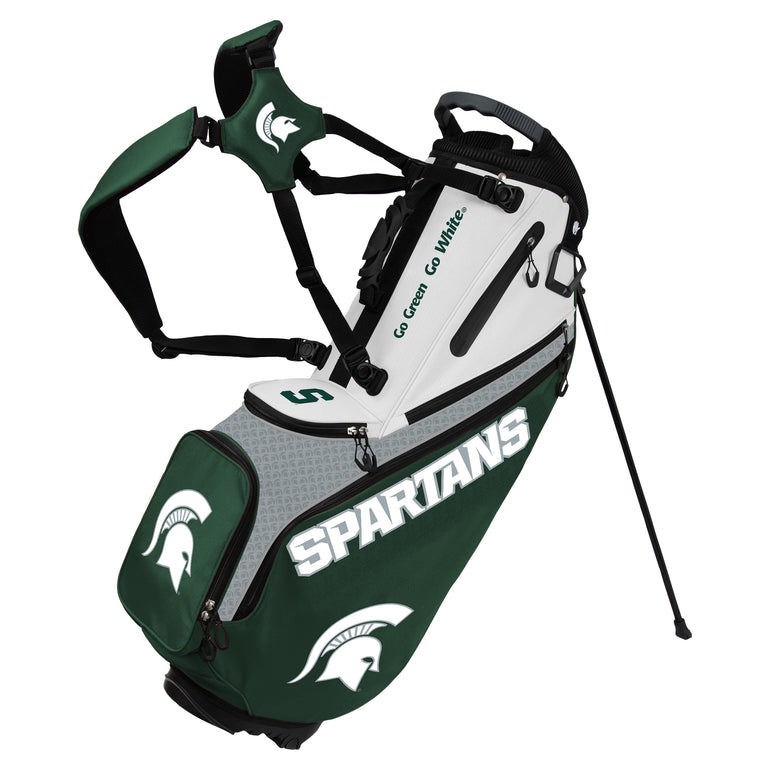 NCAA Team Effort Back Nine Michigan State Spartans Stand Bag