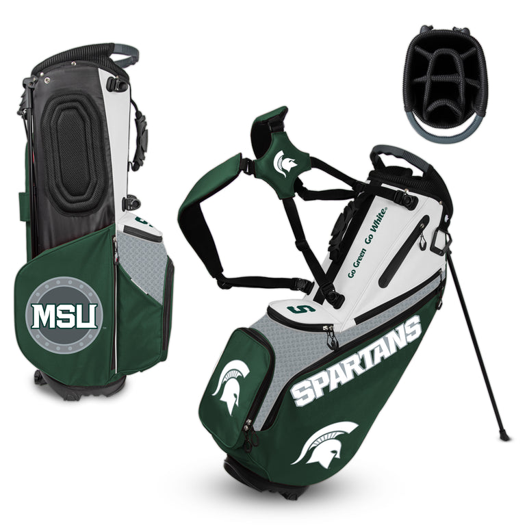 NCAA Team Effort Back Nine Michigan State Spartans Stand Bag