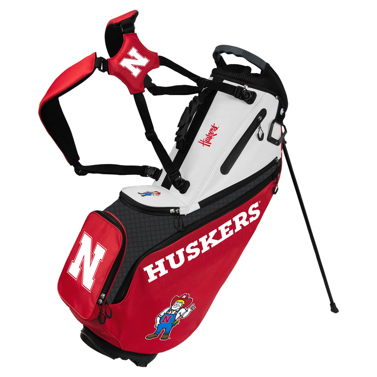 NCAA Team Effort Back Nine Nebraska Cornhuskers Stand Bag