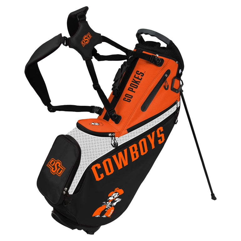NCAA Team Effort Back Nine Oklahoma State Cowboys Stand Bag
