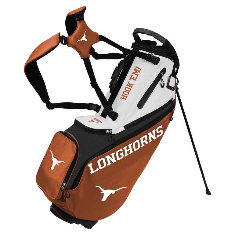 NCAA Team Effort Back Nine Texas Longhorns Stand Bag