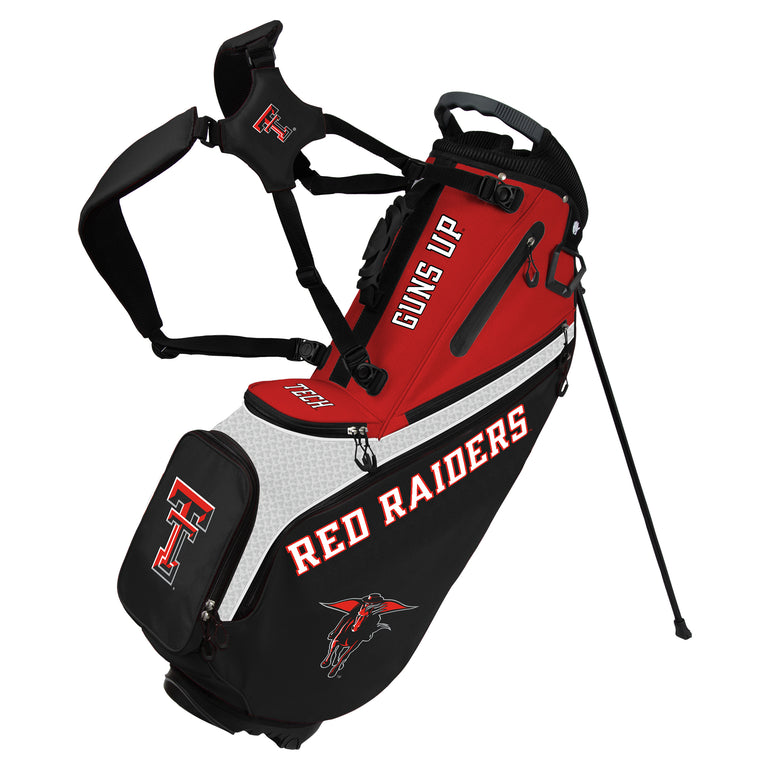 NCAA Team Effort Back Nine Texas Tech Red Raiders Stand Bag