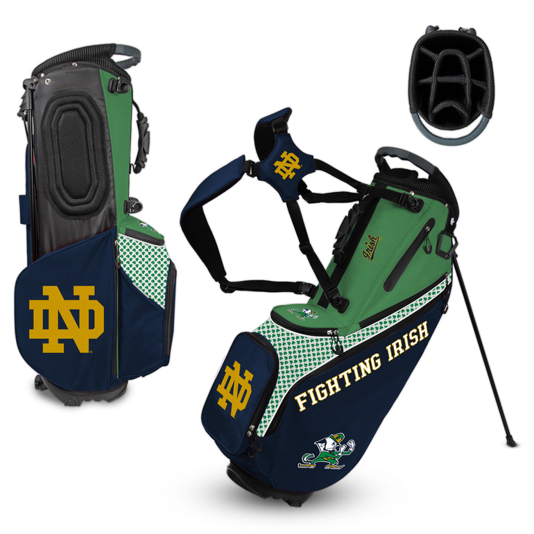NCAA Team Effort Back Nine Notre Dame Fighting Irish Stand Bag