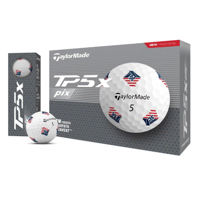TaylorMade TP5x PIX USA Golf Balls 24