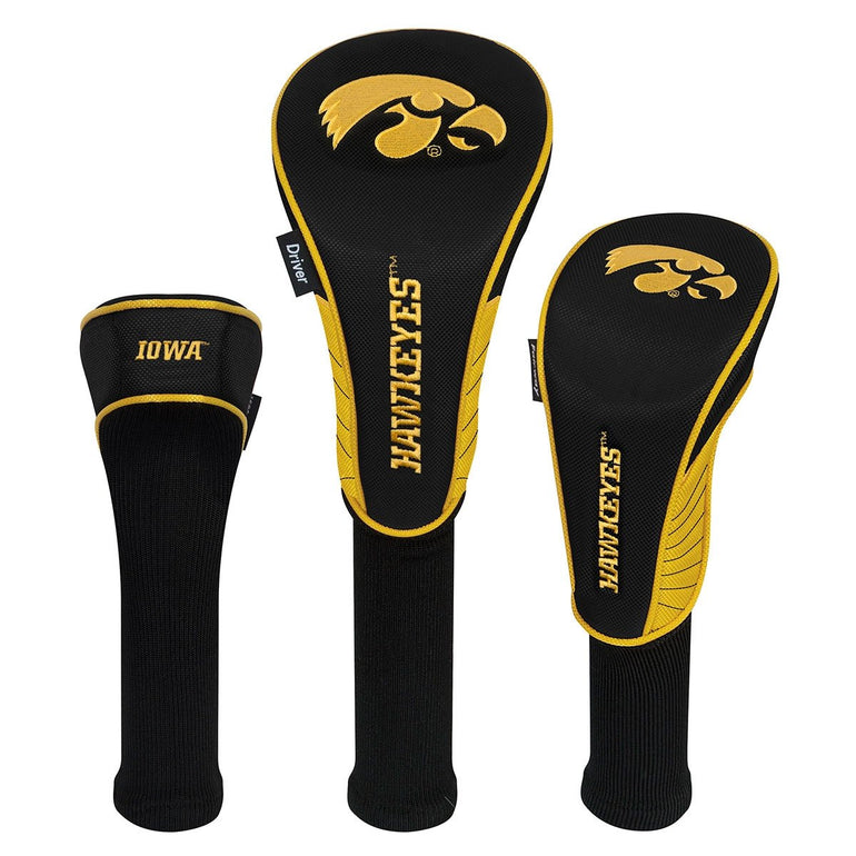 Team Effort NCAA Collegiate Set of 3 Headcovers Iowa