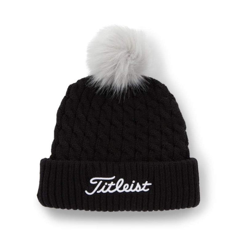 Titleist Cable Knit Pom Pom Beanie Hat 2023