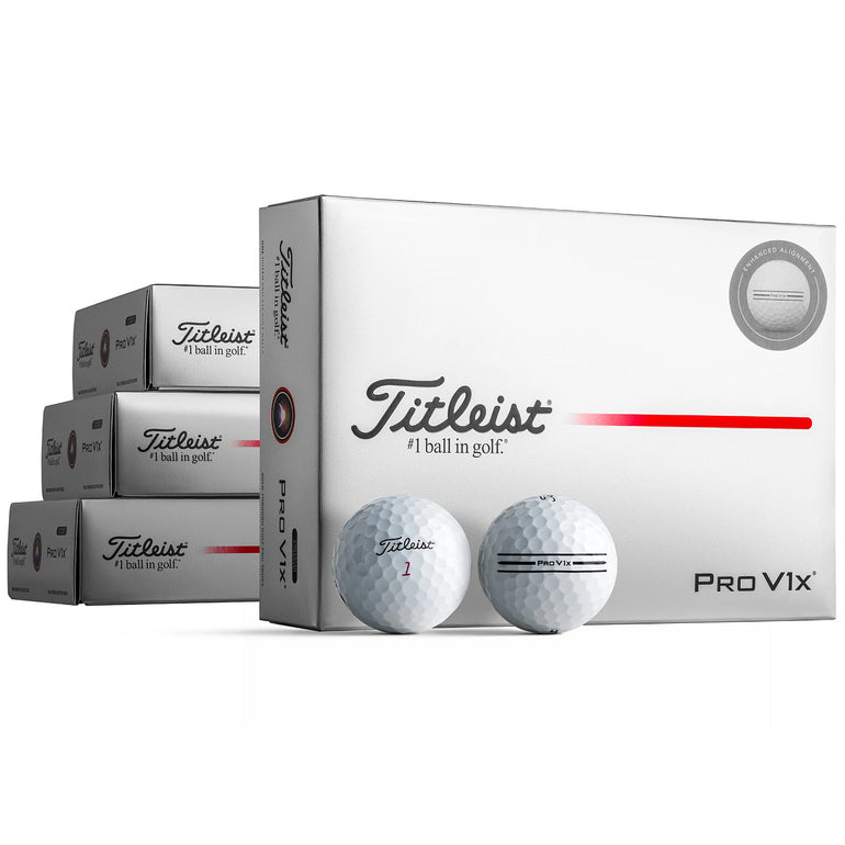 Titleist Loyalty Rewarded Pro V1x Enhanced Alignment Golf Balls (4 Dozen)