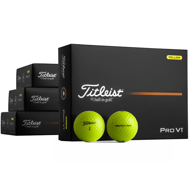 Titleist Loyalty Rewarded Pro V1 Yellow Golf Balls (4 Dozen)