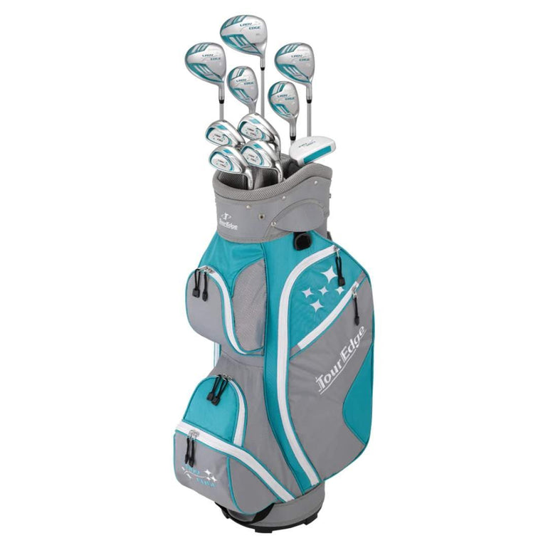 Tour Edge Women's Lady Edge 11 Piece Package Golf Set +1 Inch