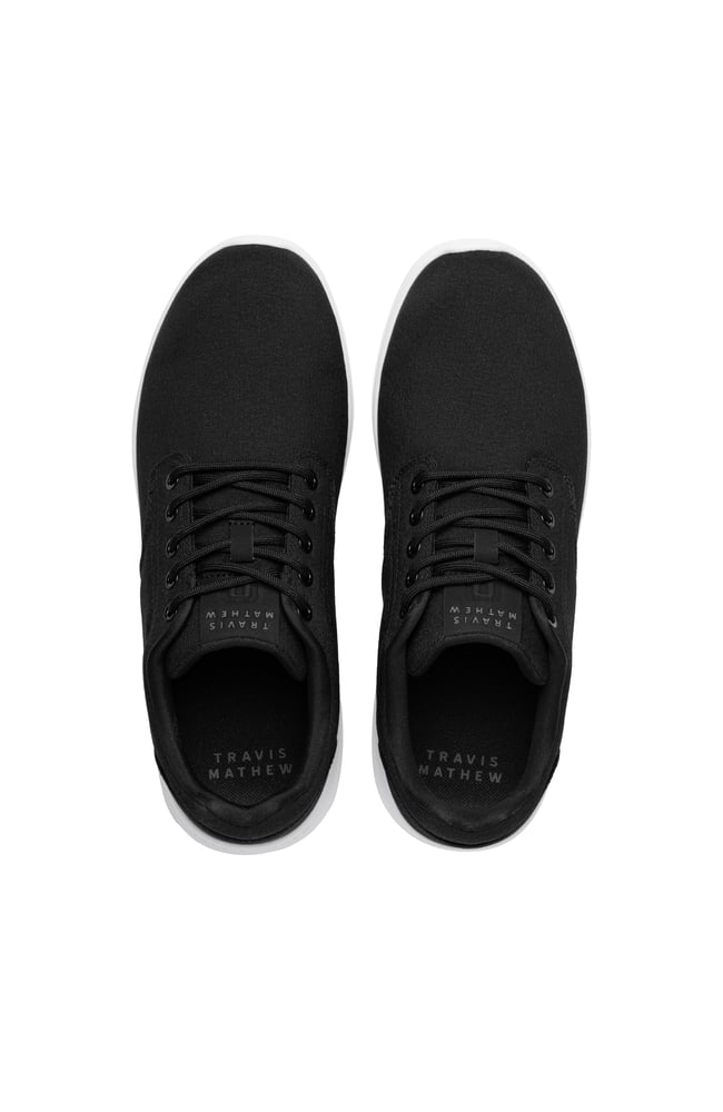 TravisMathew Men's Daily 2.0 Woven Black Spikeless Shoe 24
