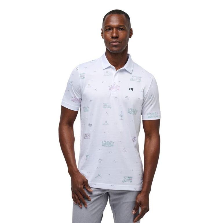 TravisMathew Men's Tiki Mapes Print Polo 24