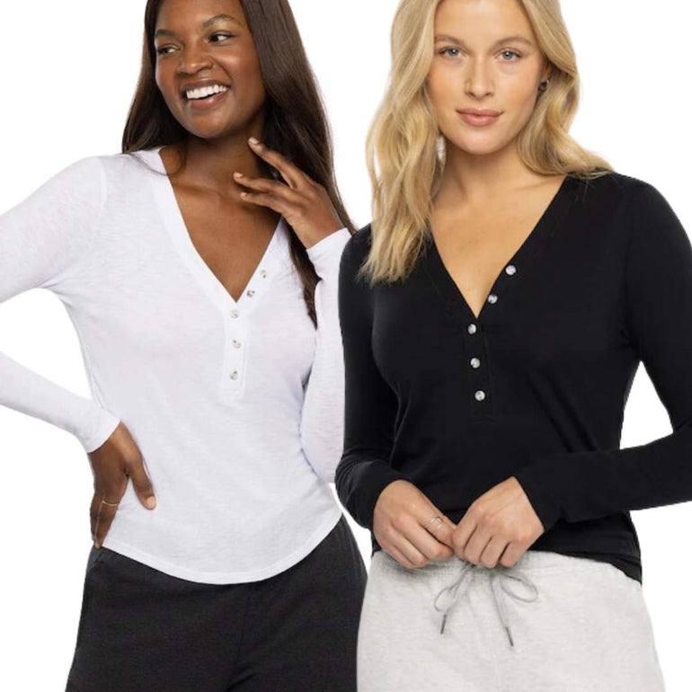 TravisMathew Women's Cloud Longsleeve Henley Tee