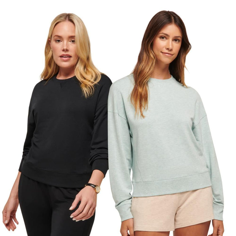 TravisMathew Women's Cloud Terry Crew Pullover 24