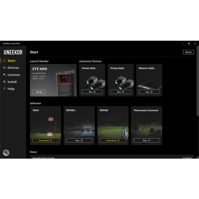 Uneekor Eye Mini Lite Launch Monitor