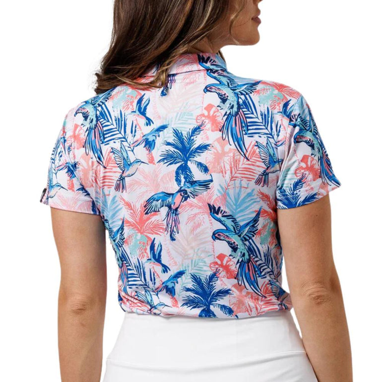Waggle Women's Birds of Paradise Polo 24