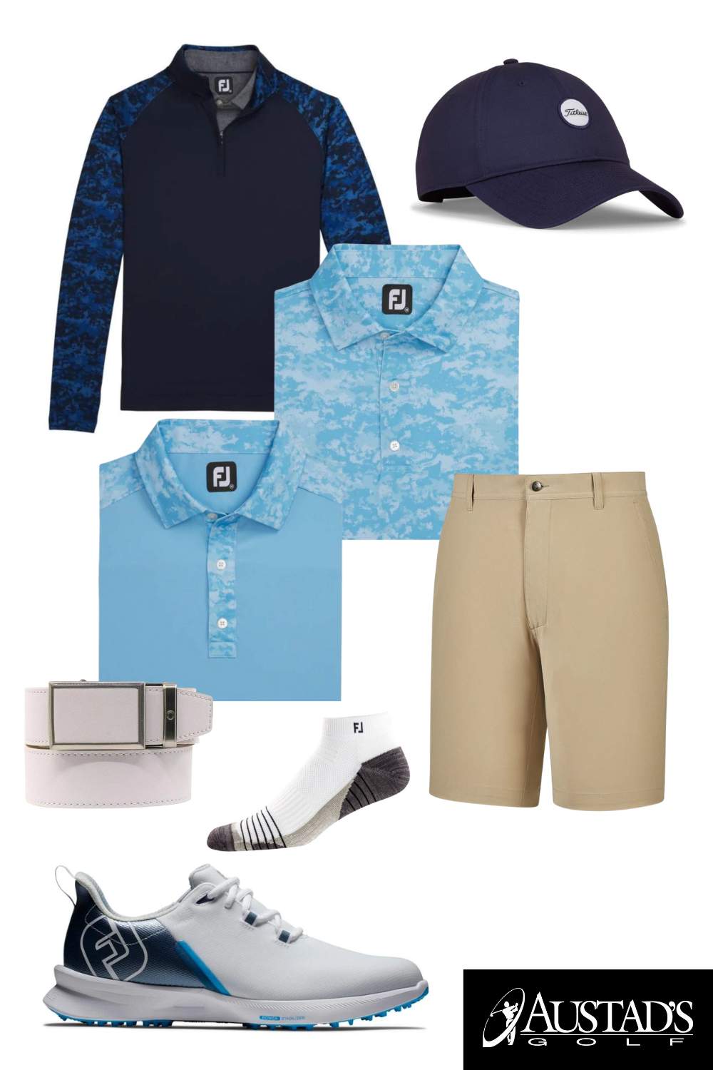FootJoy Men's Sky Blue Golf Outfit 2023